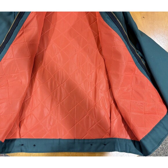 Vintage Men’s Delivery Canvas Jacket Zip USA Large Green NWOT 80s Work Cropped - Picture 4 of 7